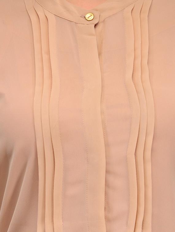 beige georgette regular shirt - 12250734 - Zoom Image - 4