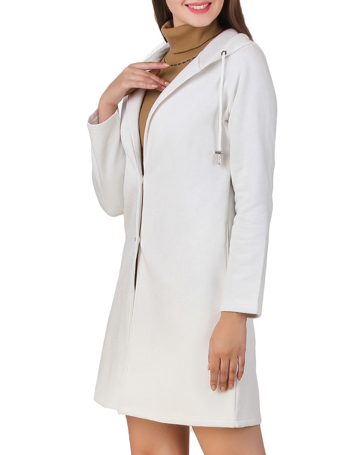 solidwhite fleece over coat - 12251268 - Zoom Image - 2