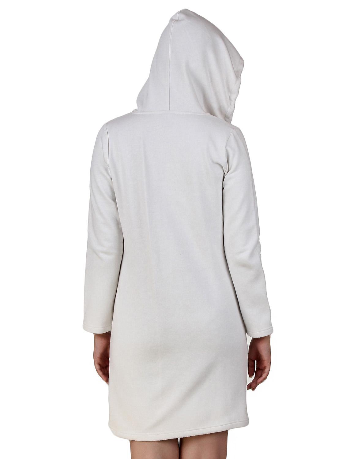 solidwhite fleece over coat - 12251268 - Zoom Image - 3