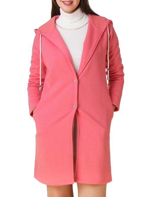 pocket detail hooded overcoat - 12251269 -  Standard Image - 0