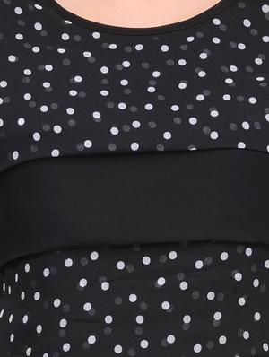 round neck polka dot tunic - 12252288 - Standard Image - 4