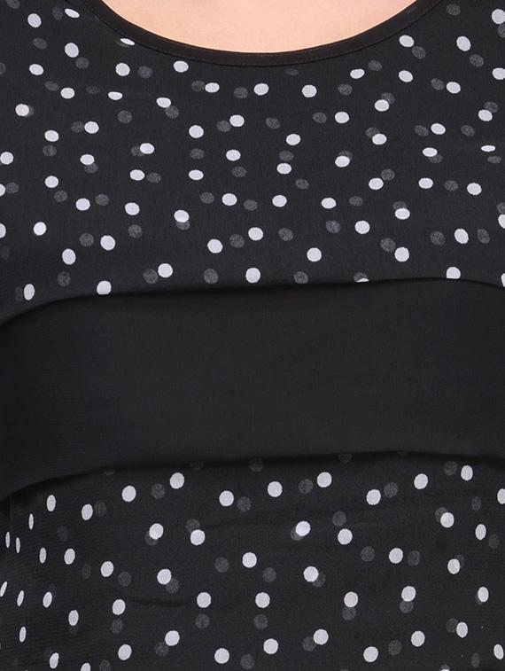 round neck polka dot tunic - 12252288 - Zoom Image - 4