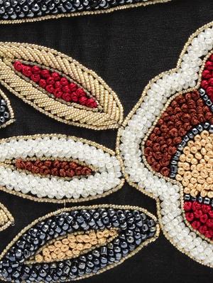 black dupion silk clutch - 1225262 - Standard Image - 4