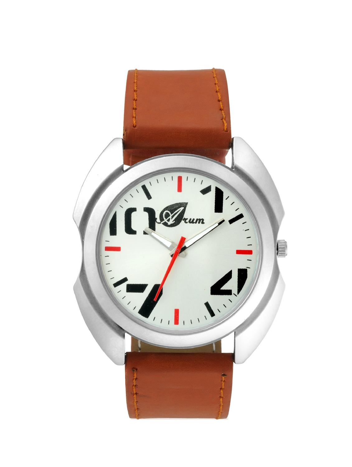 arum latest stylish men's brown watch - 12253252 - Zoom Image - 1