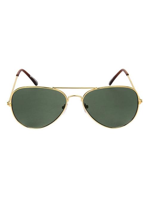 golden metal aviator men sunglass - 12259332 - Standard Image - 1