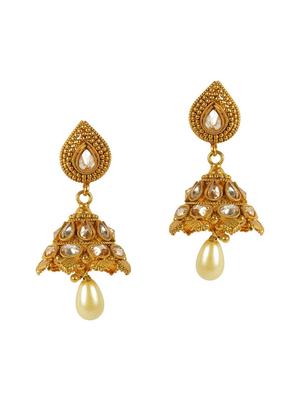 gold metal bridal necklace set - 12261512 - Standard Image - 2