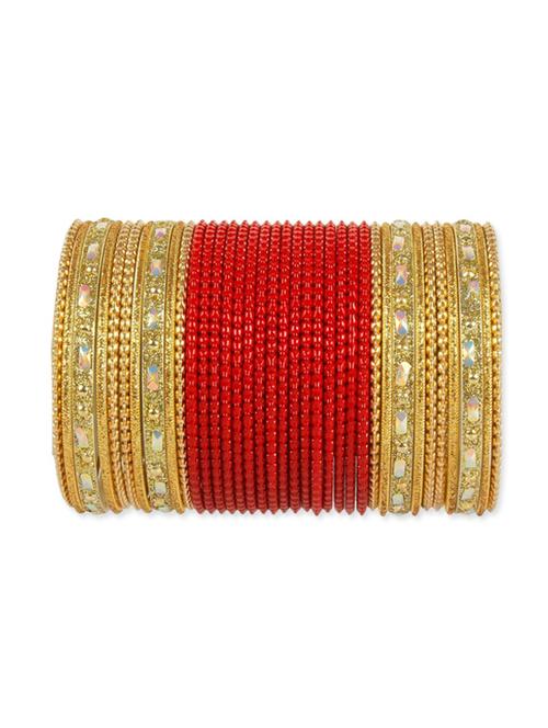 red metal wedding bangles set - 12261933 - Very Small Image - 1