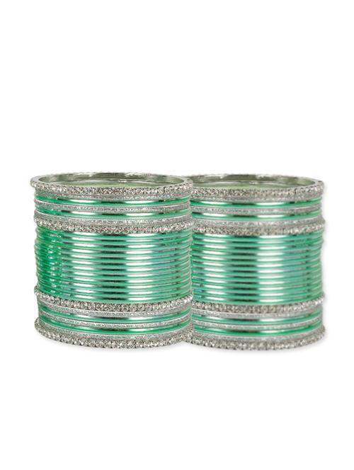 green metal bangle (set of 54) - 12262081 - Standard Image - 1