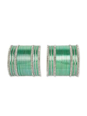 green metal bangle (set of 54) - 12262081 - Standard Image - 2