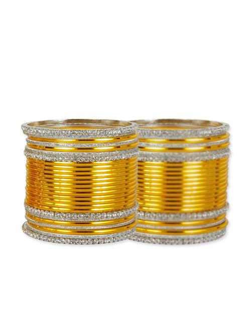 yellow metal bangle (set of 54) - 12262097 - Standard Image - 1