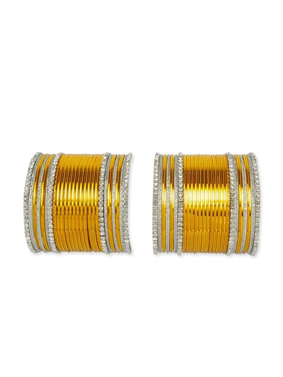 yellow metal bangle (set of 54) - 12262097 - Zoom Image - 2