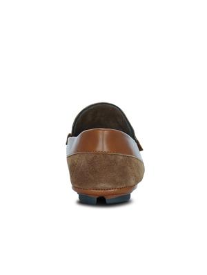 brown suede slip on loafer - 12266190 - Standard Image - 4