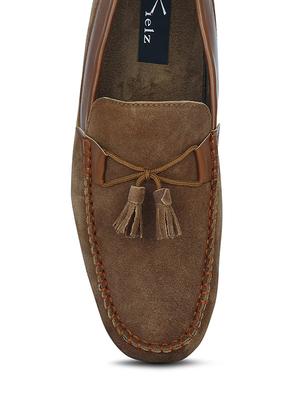brown suede slip on loafer - 12266190 - Standard Image - 5