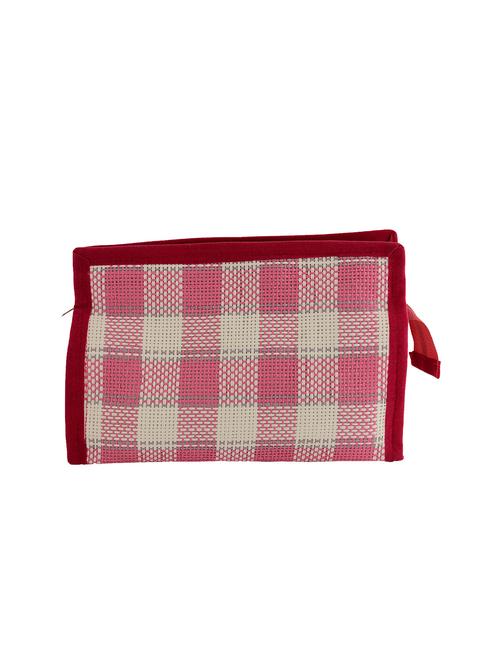 pink jute pouch - 12266251 - Standard Image - 1