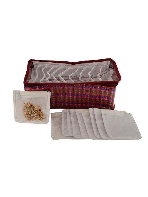 multi colored cotton polyester blend pouch - 12266284 - Standard Image - 1