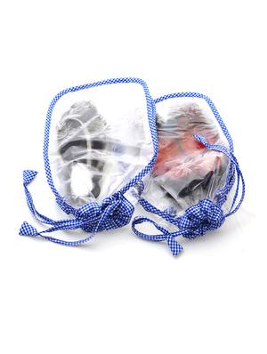 blue polyester pouch (set of 2) - 12266325 - Standard Image - 2