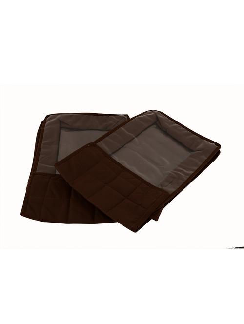 brown polyester pouch (set of 2) - 12266329 - Standard Image - 1