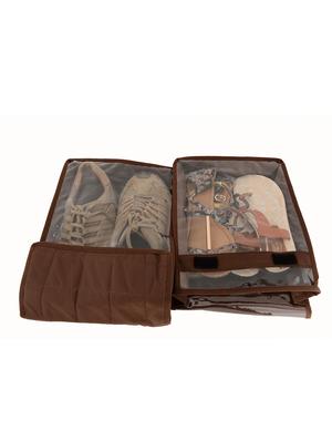 brown polyester pouch (set of 2) - 12266329 - Standard Image - 2