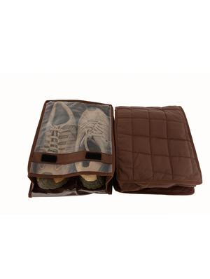 brown polyester pouch (set of 2) - 12266329 - Standard Image - 3