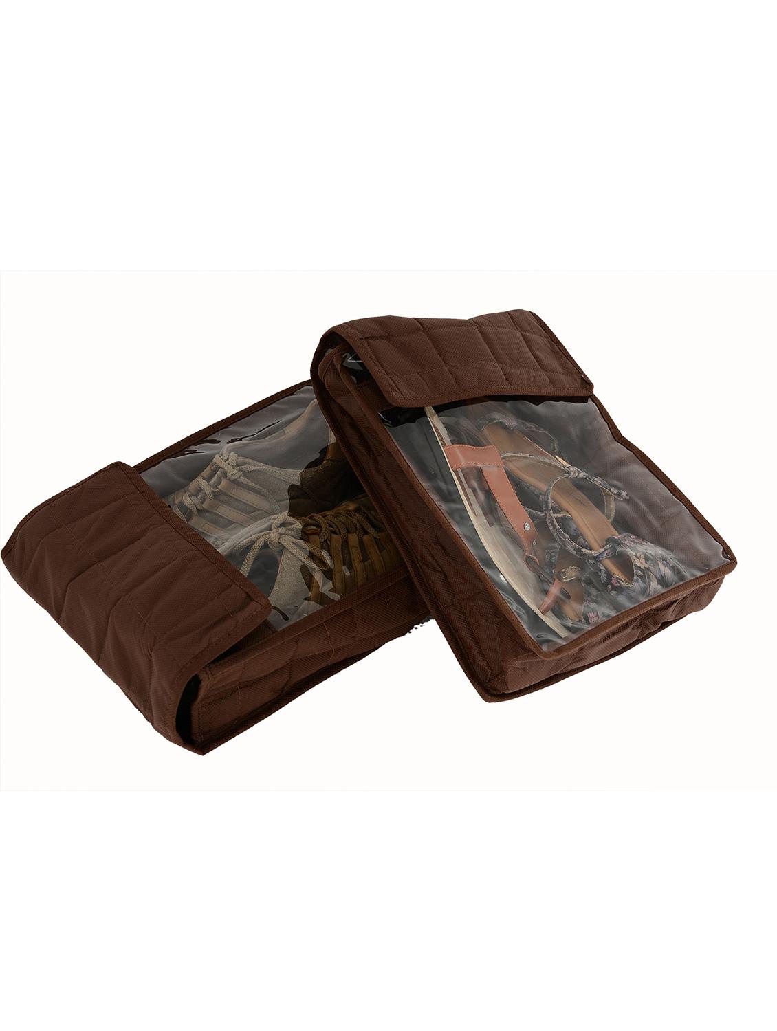 brown polyester pouch (set of 2) - 12266329 - Zoom Image - 4