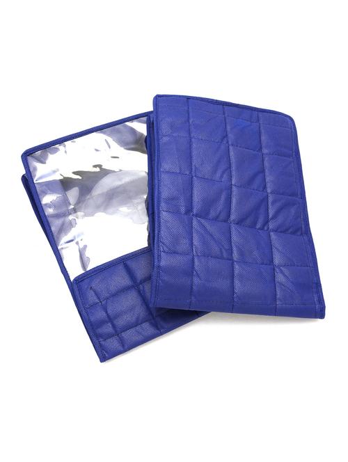 blue polyester pouch (set of 2) - 12266330 - Standard Image - 1