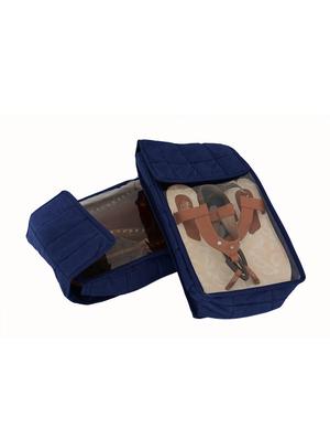 blue polyester pouch (set of 2) - 12266331 - Standard Image - 3