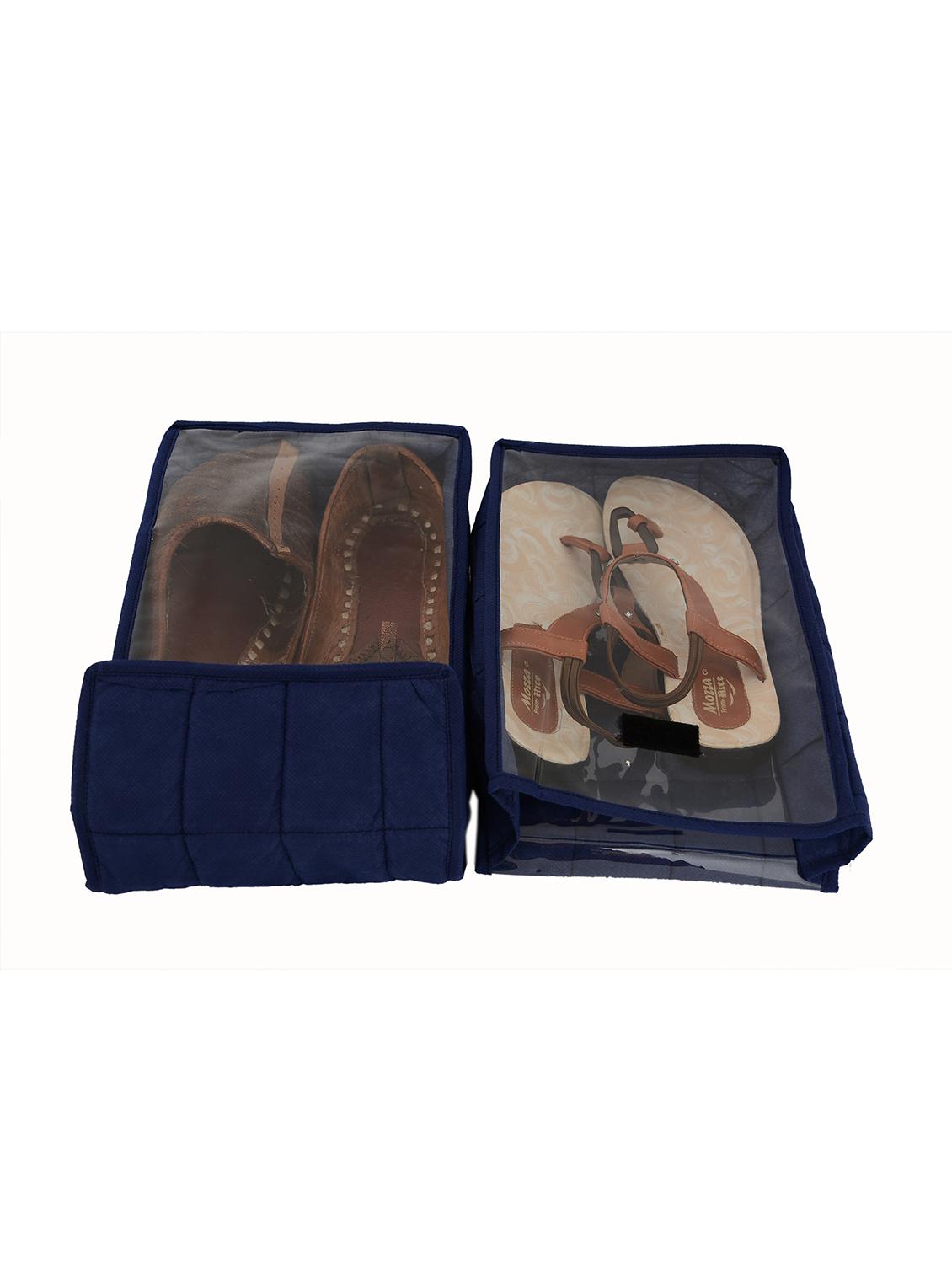 blue polyester pouch (set of 2) - 12266331 - Zoom Image - 2