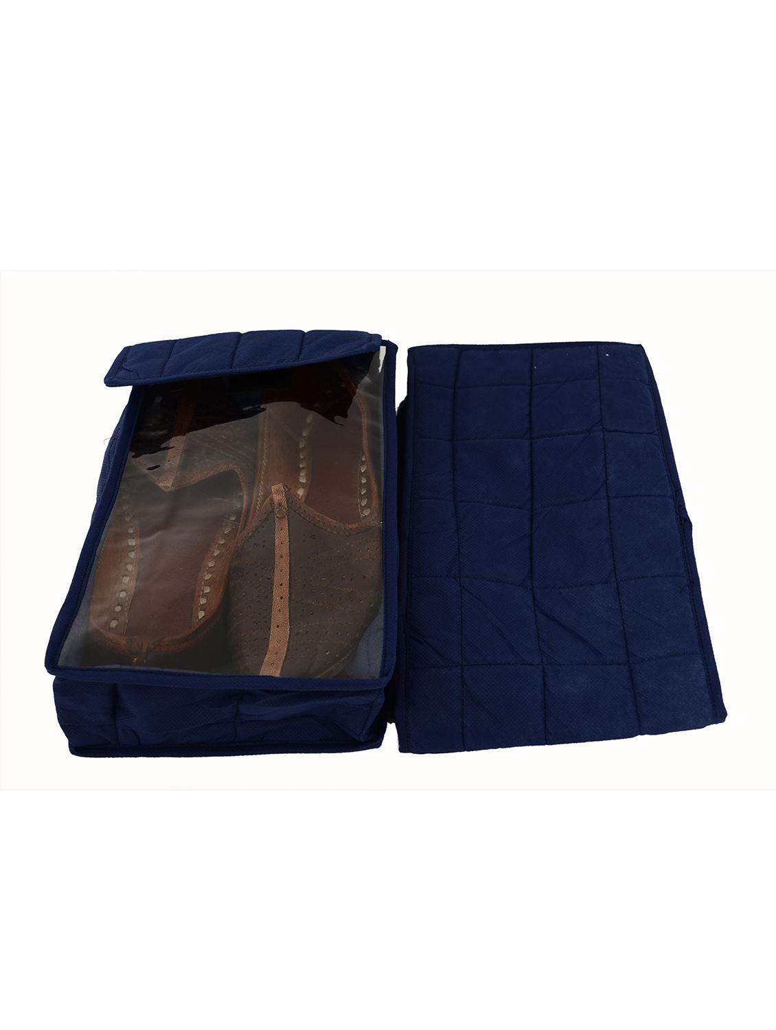 blue polyester pouch (set of 2) - 12266331 - Zoom Image - 4