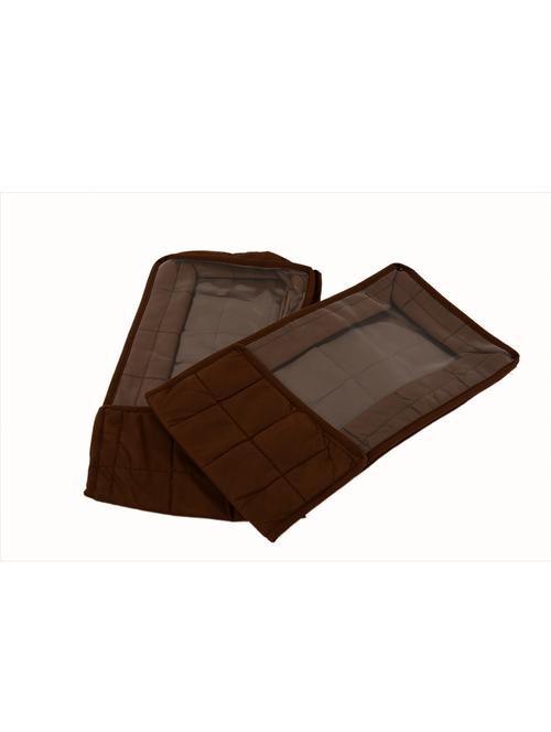 brown polyester pouch (set of 2) - 12266332 - Standard Image - 1