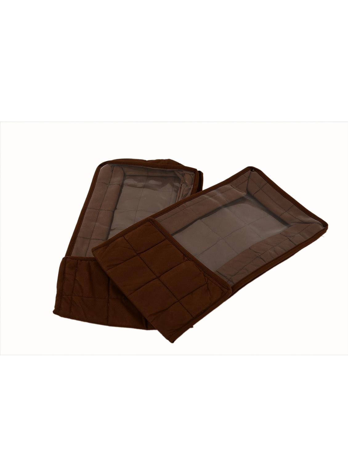 brown polyester pouch (set of 2) - 12266332 - Zoom Image - 1