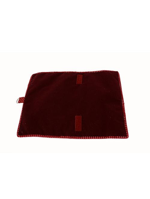 maroon velvet pouch - 12266369 - Standard Image - 1