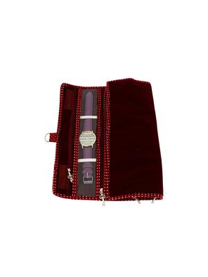 maroon velvet pouch - 12266369 - Standard Image - 3