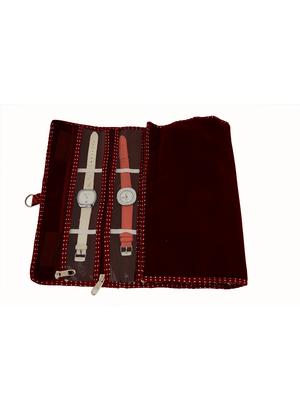 maroon velvet pouch - 12266370 - Standard Image - 3