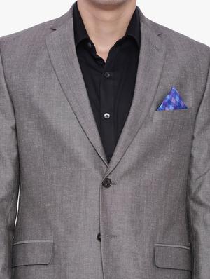 navy blue linen formal blazer - 12268448 - Standard Image - 4