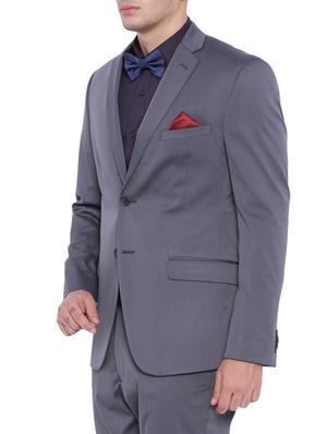 grey polyester formal blazer - 12268452 - Standard Image - 2