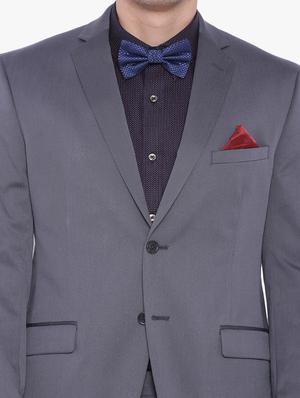 grey polyester formal blazer - 12268452 - Standard Image - 4
