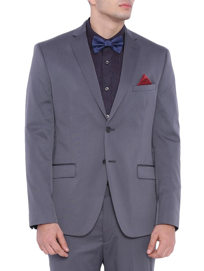 grey polyester formal blazer - 12268452 - Zoom Image - 1