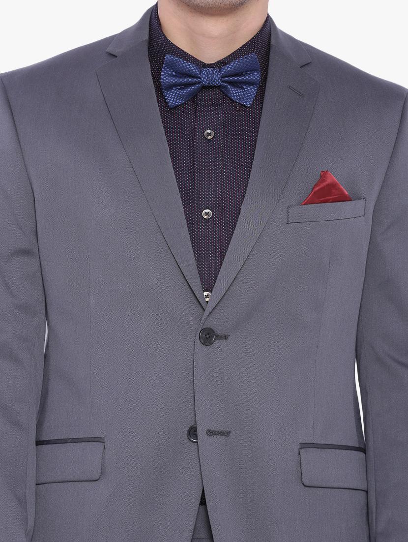 grey polyester formal blazer - 12268452 - Zoom Image - 4