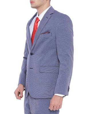 blue cotton formal blazer - 12268456 - Standard Image - 2