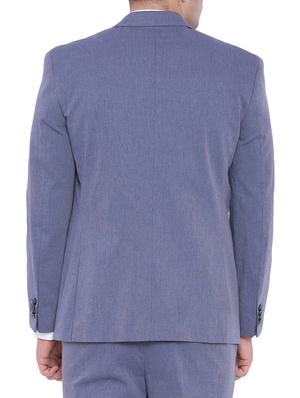 blue cotton formal blazer - 12268456 - Standard Image - 3