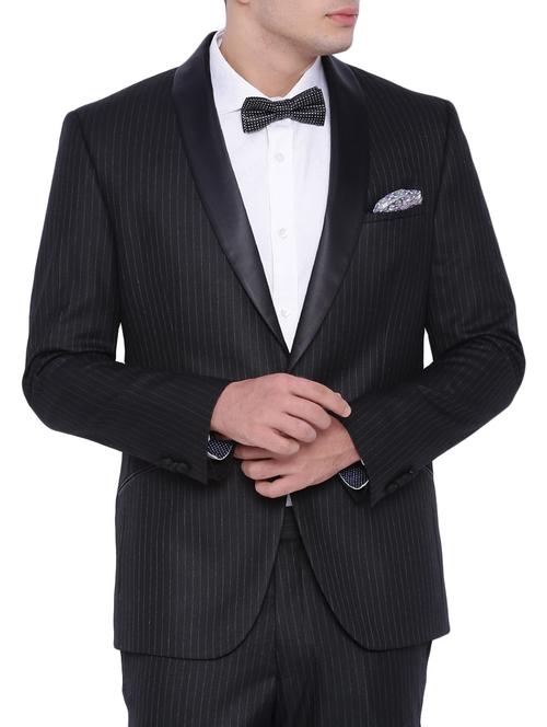 black polyester formal blazer - 12268473 - Standard Image - 1