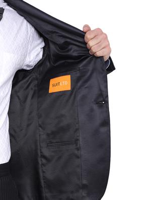 black polyester formal blazer - 12268473 - Standard Image - 5