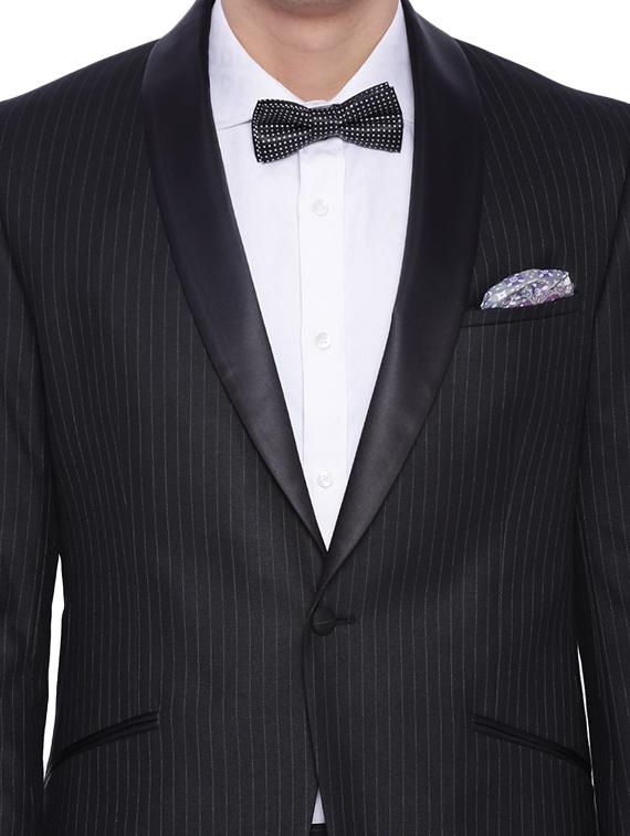 black polyester formal blazer - 12268473 - Zoom Image - 4