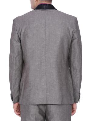beige linen formal blazer - 12268474 - Standard Image - 3