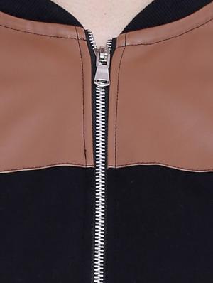 black cotton casual jacket - 12268724 - Standard Image - 4