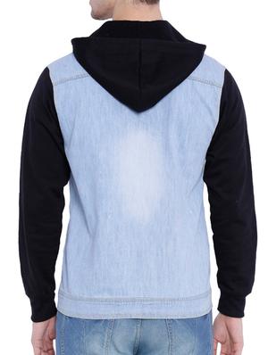 blue washed denim jacket - 12268726 - Standard Image - 3