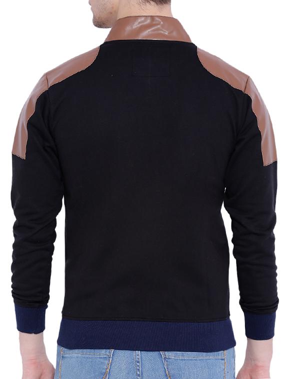 black cotton bomber jacket - 12268727 - Zoom Image - 3