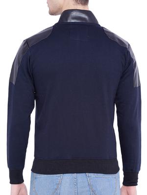 blue cotton bomber jacket - 12268728 - Standard Image - 3