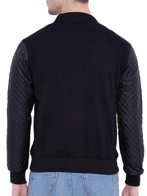 black cotton casual jacket - 12268733 - Standard Image - 3