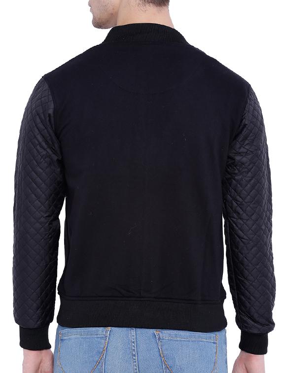 black cotton casual jacket - 12268733 - Zoom Image - 3